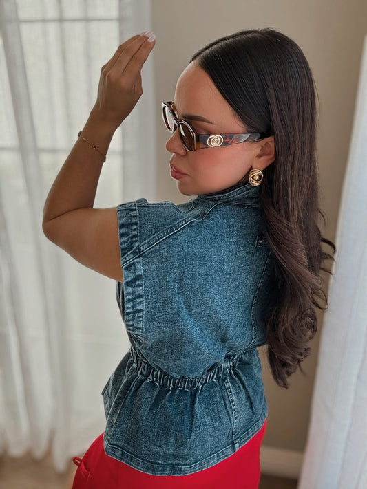 Ilaria Funnel Neck Top