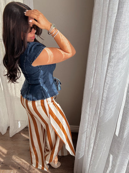 French Stripes Pants *Burnt Orange*