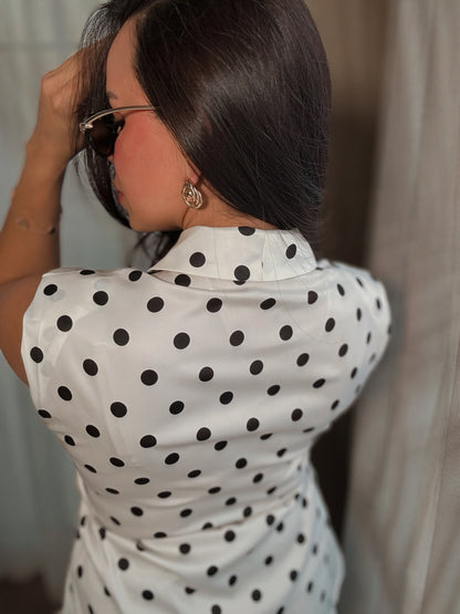 Dotted Elegance Top