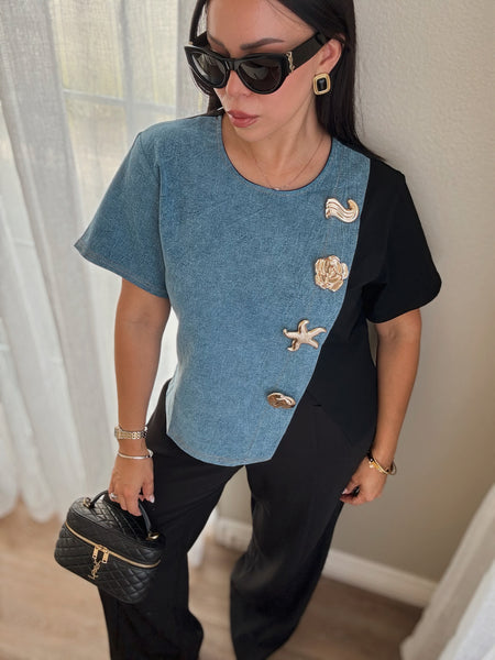 Color Block Top