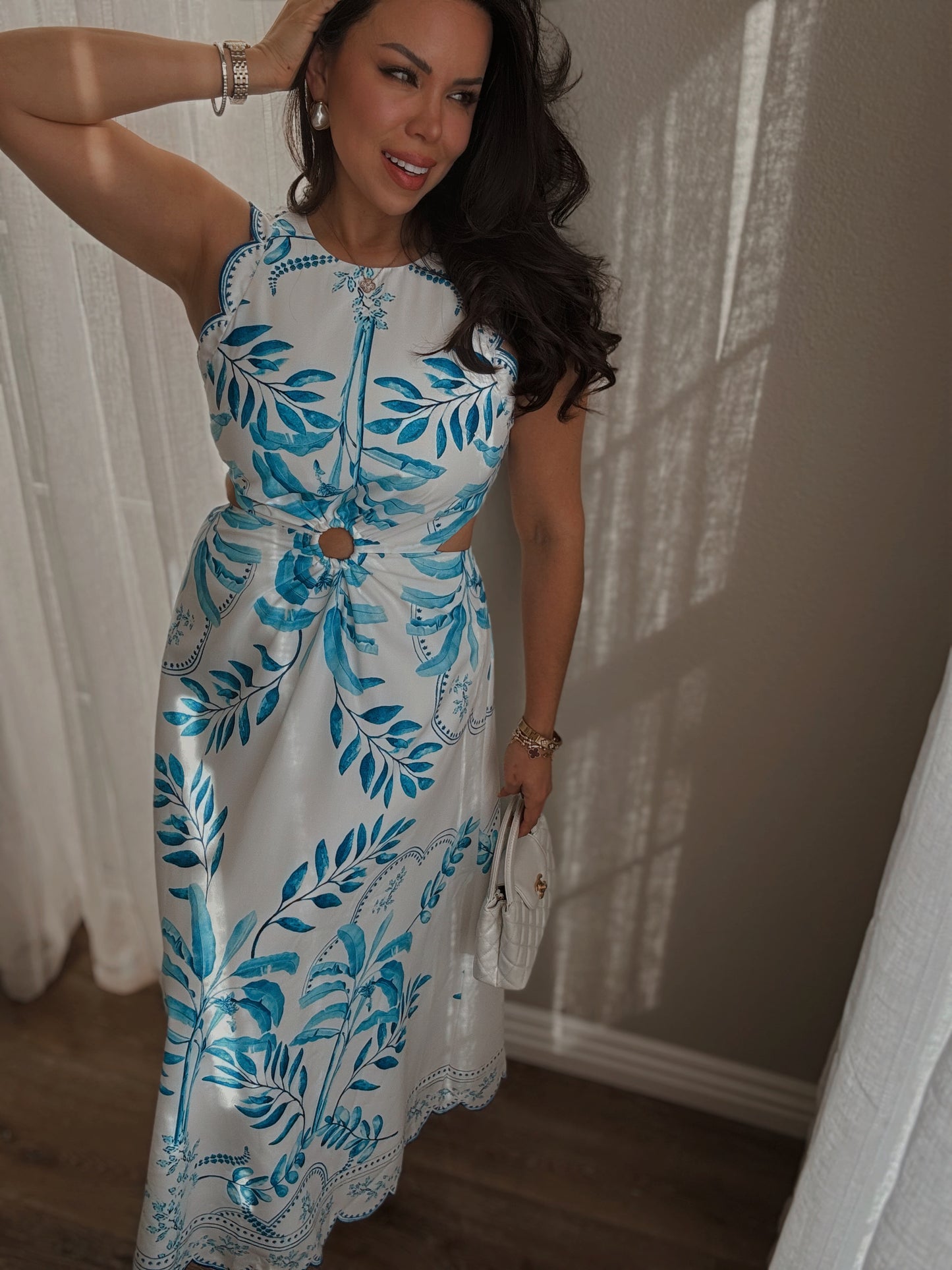 Santorini dress vacation 
