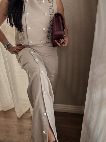 Juliette Pearl Set *Latte*