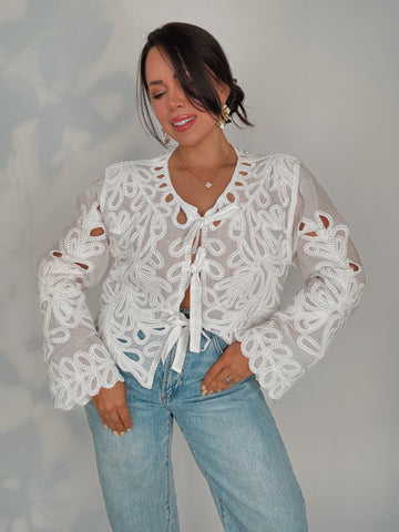 Del Fiore Lace Top