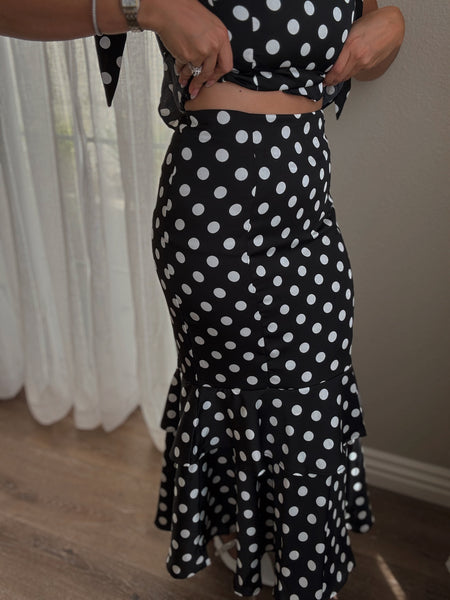 Margot Polka Dot Set *BLACK*