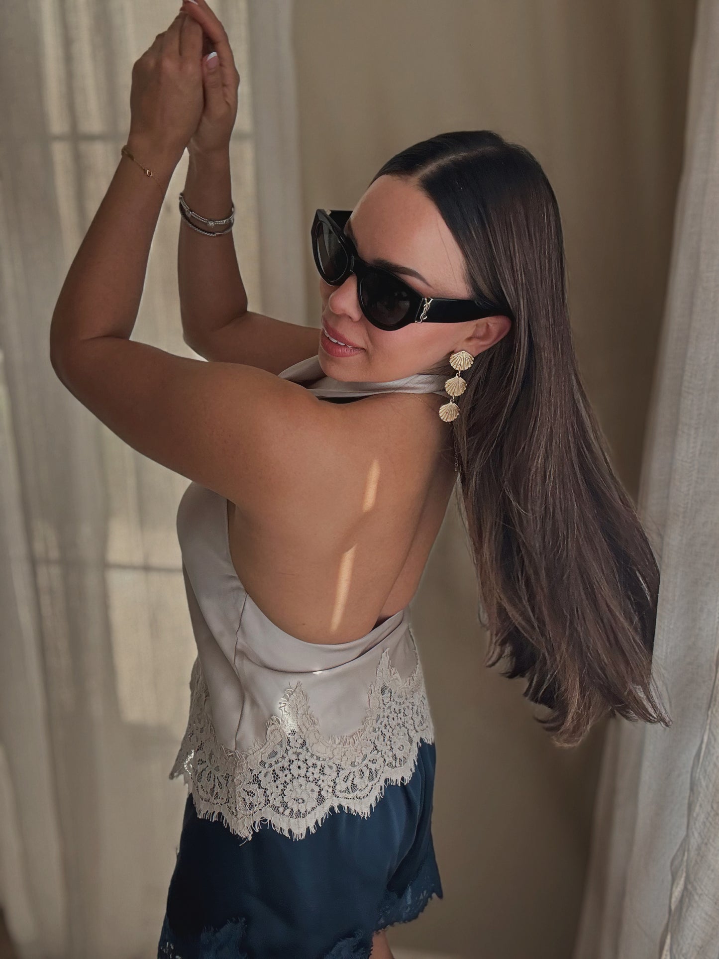 Champagne Whisper Top