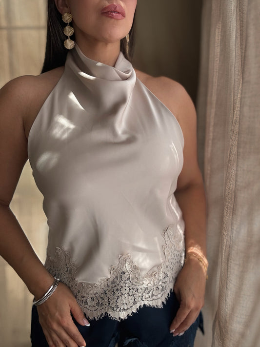 Champagne Whisper Top