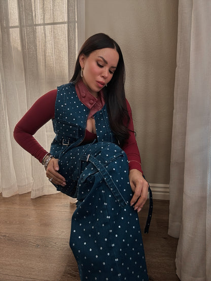 Margot Polka Dot Denim Set
