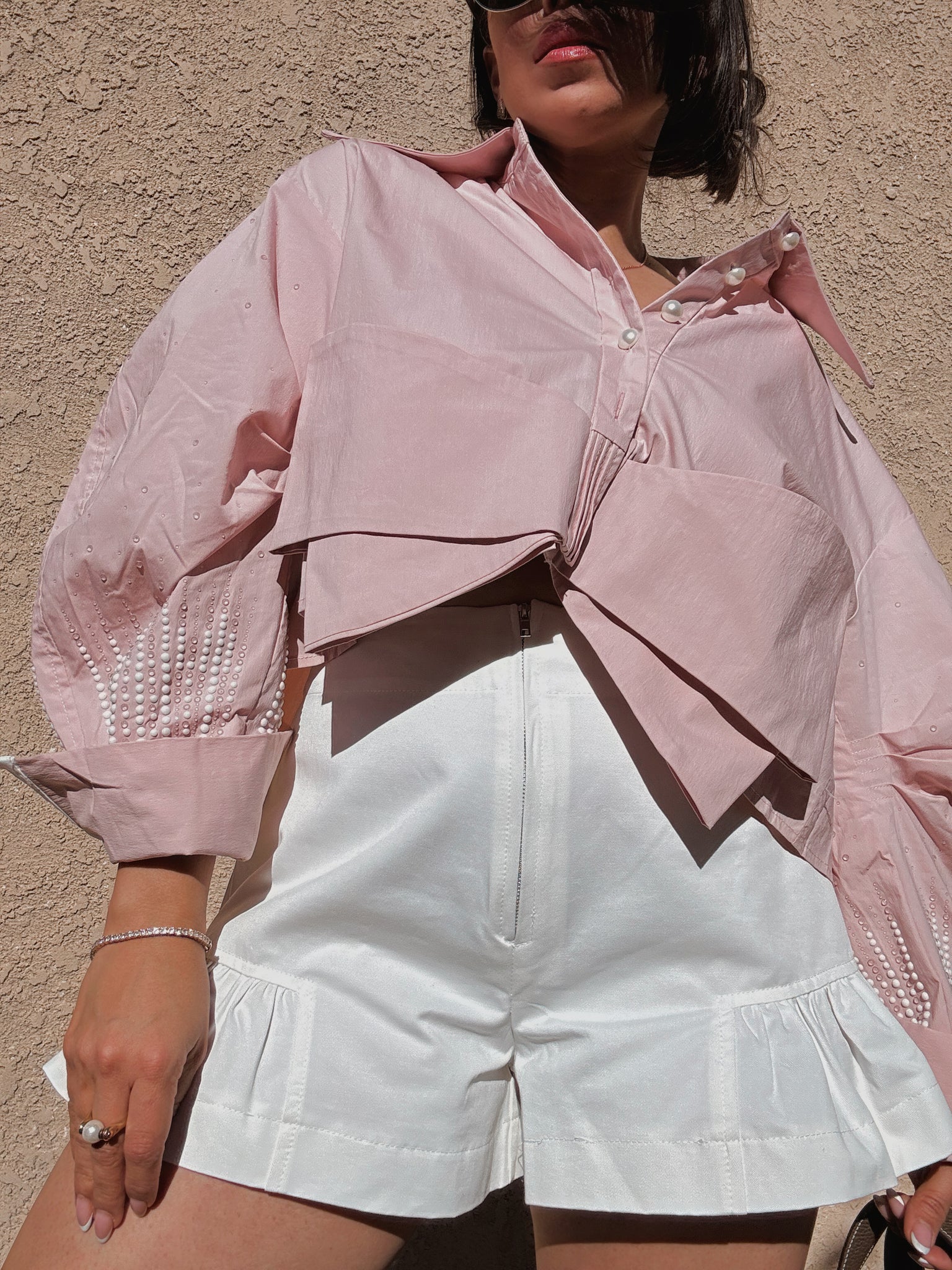 Micaela Shorts *White - Last Large*