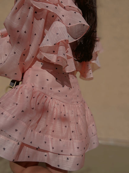 Caterina Blush Skirt