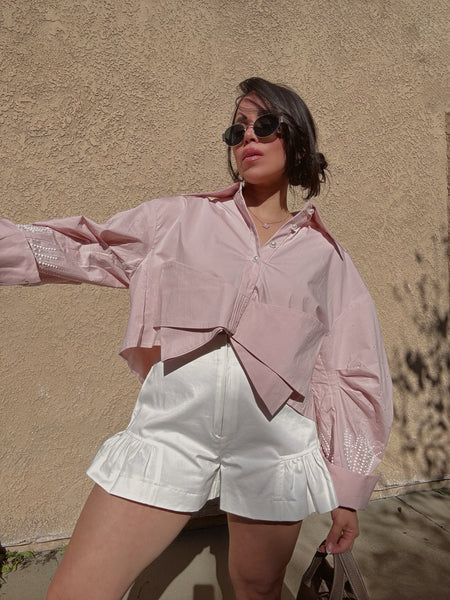 Micaela Shorts *White - Last Large*