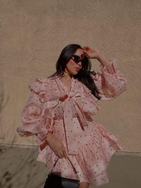 Caterina Blush Top