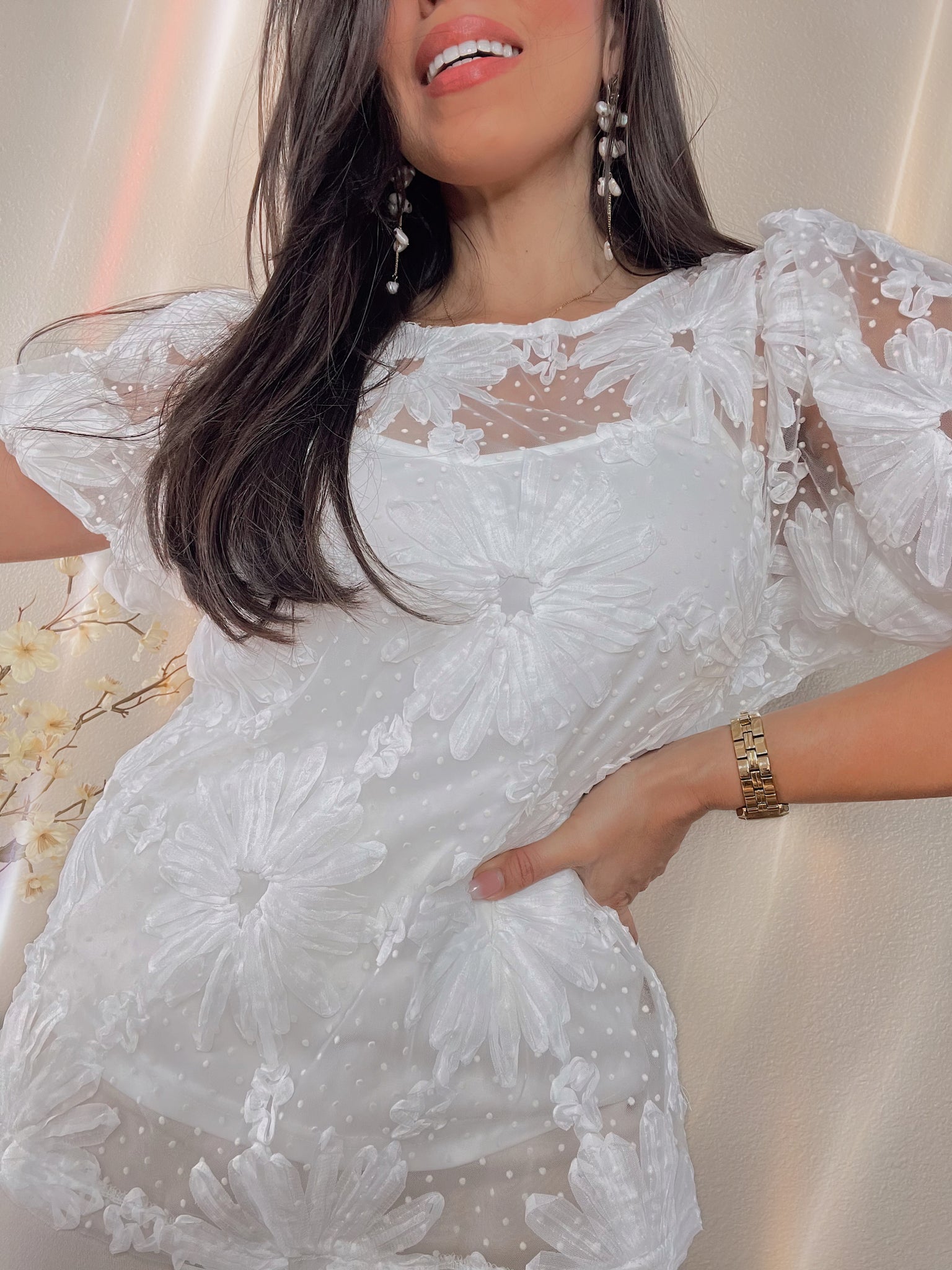 Woven Lace Top