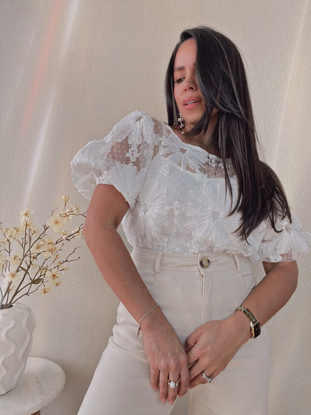Woven Lace Top