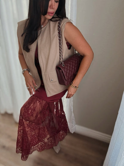 Lola Lace Slip Dress