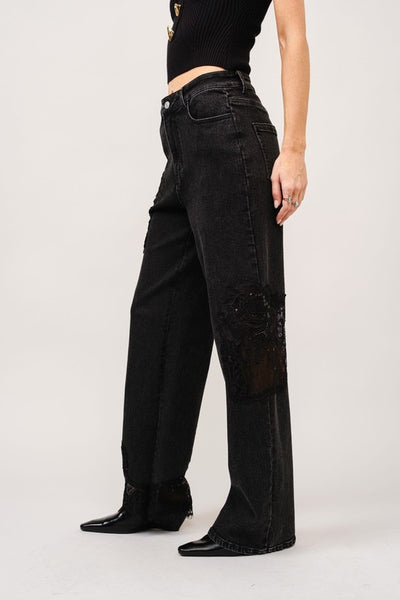 *last Small* Black Lace Jean