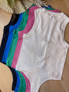 Zippered Tank Bodysuit