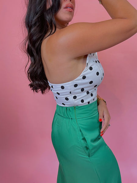 Green Wide Leg Pants
