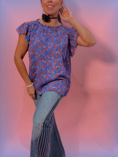 Rhinestones Stripes Denim Jeans
