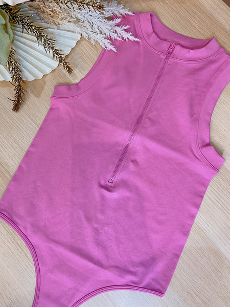 Zippered Tank Bodysuit