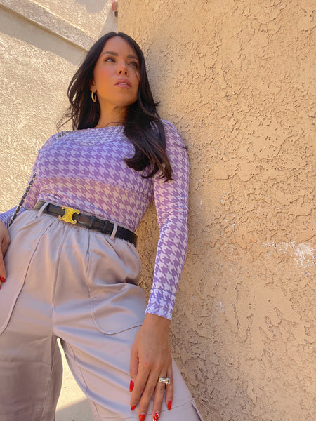 Houndstooth Bodysuit