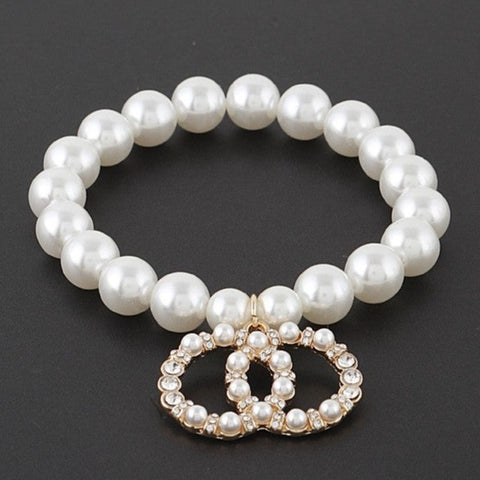 Pearled Charm Bracelet