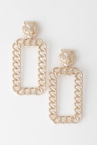 Lion Chain Earrings