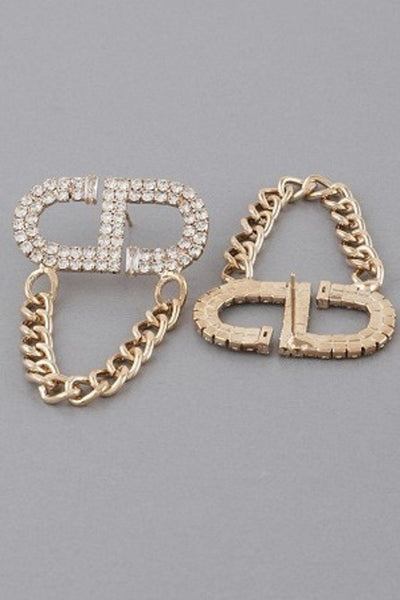 D Drop Earrings