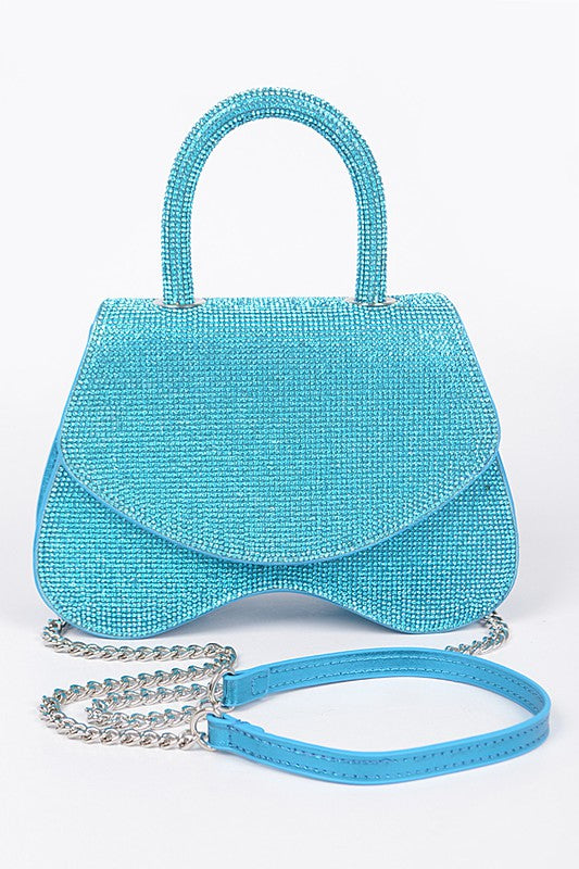 Rhinestones Flap Bag