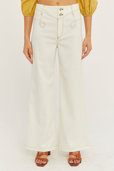 White Bell Pants