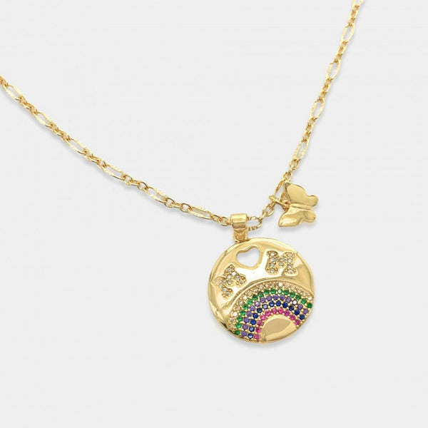 Rainbow Mom Necklace