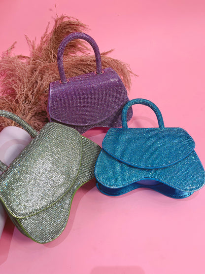 Rhinestones Flap Bag
