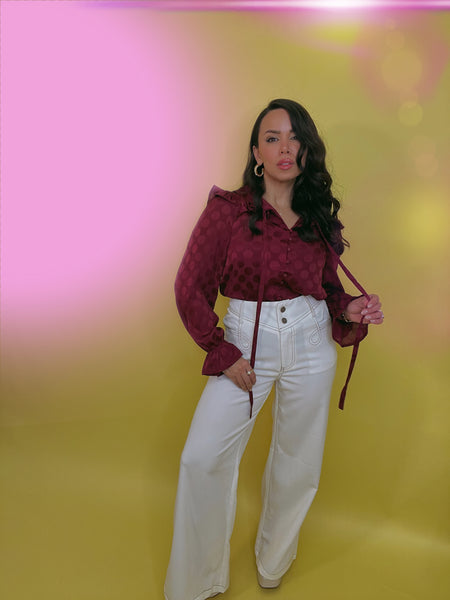 White Bell Pants