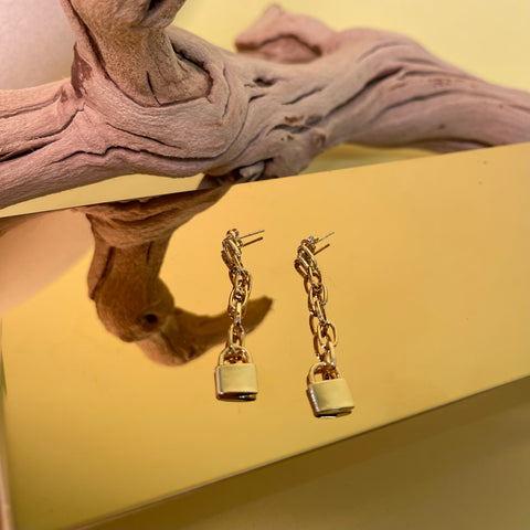 Lock Earrings