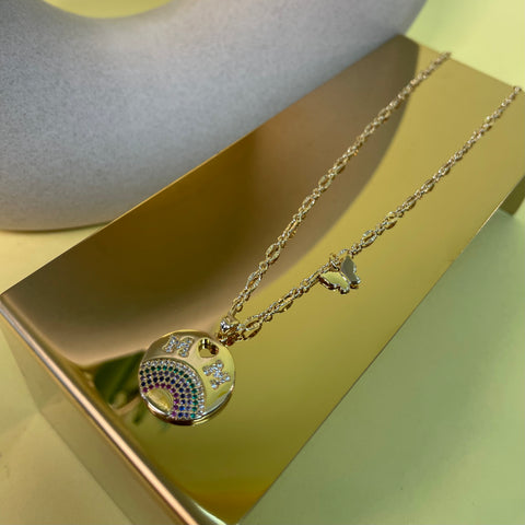 Rainbow Mom Necklace